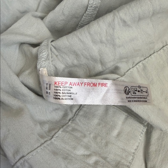 NWOT Free People Poppy Cotton Seersucker Midi Dress in Smoke (Light Blue) Sz M - Picture 12 of 12